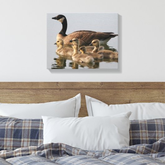 Kanadische Gänse-Vogelliebhaber Geschenke Leinwanddruck (Insitu (Schlafzimmer))