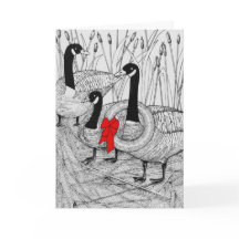 Kanadische Gänse Weihnachten