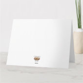 Kanadische Gänserfamilie - Geburtskarte Karte (Rückseite)