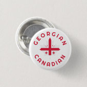 kanadische georgische Roots Button (Vorne & Hinten)