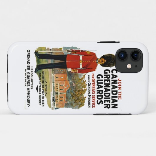 Kanadische Grenadierwache Case-Mate iPhone Hülle (Rückseite (Horizontal))