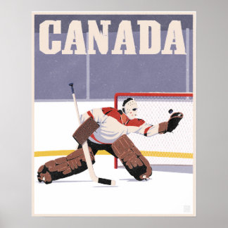 Kanadische Hockey Poster