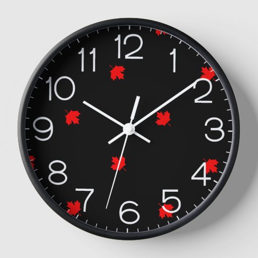 Kanadische Hütte Ahornleaf Uhr (Vorderseite)