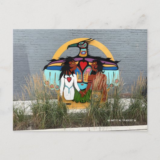 Kanadische indigene Kunst Postkarte (Vorderseite)