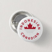 kanadische indonesische Roots Button (Vorne & Hinten)