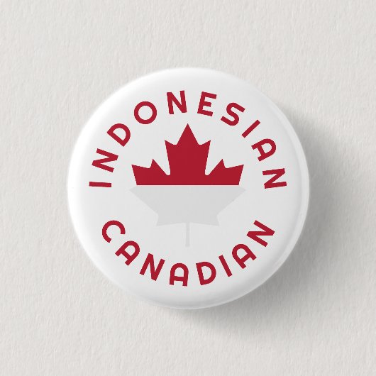 kanadische indonesische Roots Button (Vorderseite)