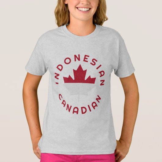 kanadische indonesische Roots T-Shirt (Vorderseite)