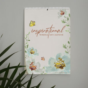 Kanadische Inspirierende Worte Wasserfarbenkunst 2 Kalender