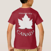 Kanadische Jacket personalize Canada Hoodie T-Shirt (Rückseite)