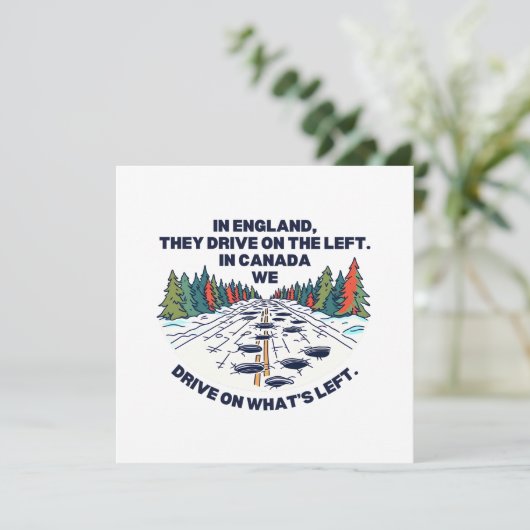 Kanadische Kultur Karte (Stehend Vorderseite)