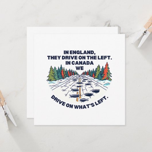 Kanadische Kultur Karte (Vorderseite/Rückseite Beispiel)