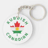 Kanadische Kurdische Roots Schlüsselanhänger (Rückseite)