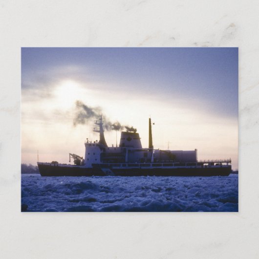 Kanadische Küstenwache am St. Clair River Postkarte (Vorderseite)