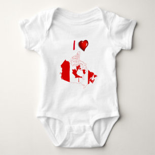 Kanadische Landesflagge Baby Strampler
