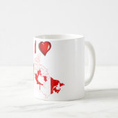 Kanadische Landesflagge Kaffeetasse (VorderseiteRechts)