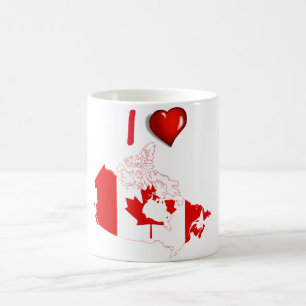 Kanadische Landesflagge Kaffeetasse