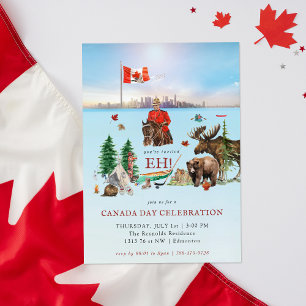 Kanadische Landschaft Canada Day BBQ-Party Einladung