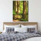 Kanadische Landschaft West Coast Forest Art Print Leinwanddruck (Insitu (Schlafzimmer))