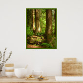 Kanadische Landschaft West Coast Forest Art Print Poster (Küche)