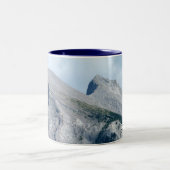Kanadische Landschaften Cups Banff Rocky Mountains Zweifarbige Tasse (Mittel)