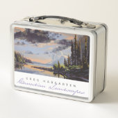 Kanadische Landschaften: Morgens nach Mittagessen Metall Brotdose (Rückseite)