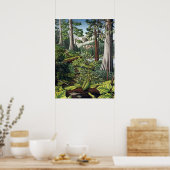 Kanadische Landschaftsmalerei Druck von Kim Hunter Poster (Küche)