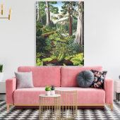 Kanadische Landschaftsmalerei Print Leinwand (Insitu (Wohnzimmer))