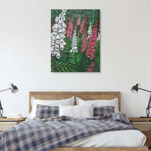 Kanadische Landschaftsmalerei Print Leinwand Klein (Insitu (Schlafzimmer))