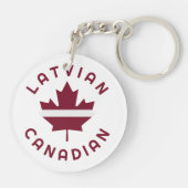 kanadische lettische Roots Schlüsselanhänger (Rückseite)