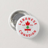 kanadische libanesische Roots Button (Vorne & Hinten)