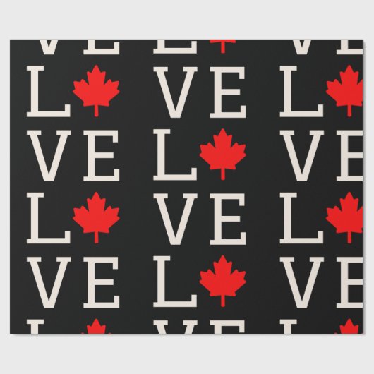 Kanadische Liebe Geschenkpapier (Flach)