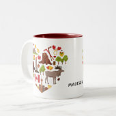 Kanadische Liebe-Name-Tassen Zweifarbige Tasse (Vorderseite Links)