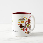 Kanadische Liebe-Name-Tassen Zweifarbige Tasse (VorderseiteRechts)