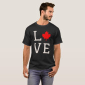 Kanadische Liebe T-Shirt (Vorne ganz)