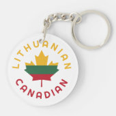 Kanadische litauische Roots Schlüsselanhänger (Rückseite)