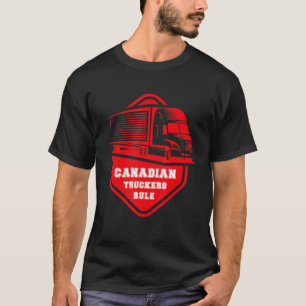 Kanadische LKWs Rule Freedom 2022 unterstützt unse T-Shirt
