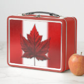 kanadische "Lunchbox Canada" Flaggenlisten anpasse Metall Brotdose (Beispiel)