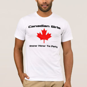 Kanadische Mädchen T-Shirt