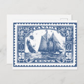 Kanadische Marke Postkarte (Vorne/Hinten)