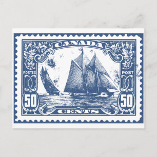 Kanadische Marke Postkarte