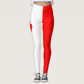 Kanadische Nationalflagge Leggings (Vorderseite)