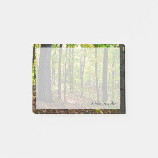 Kanadische Natur| Lebhafter Wald Post-it Klebezettel (Vorderseite)