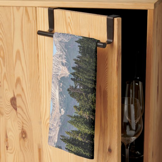 Kanadische Natur, Pyramidengebirge Geschirrtuch (Drittel gefaltet)