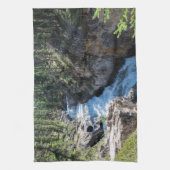 Kanadische Natur, Wasserfall Stanley Falls Geschirrtuch (Vertikal)