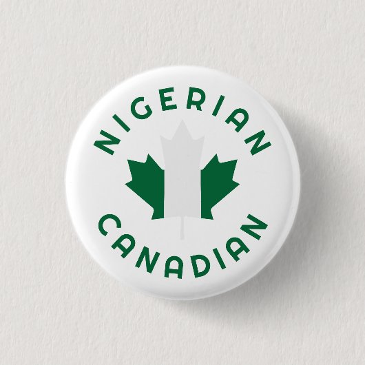 Kanadische nigerianische Wurzeln Button (Vorderseite)