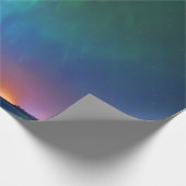 Kanadische Nordlichter Geschenkpapier (Ecke)