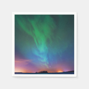 Kanadische Nordlichter Serviette