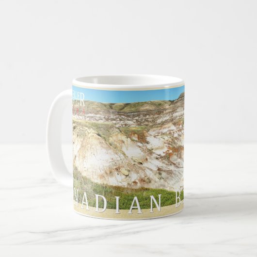 Kanadische Ödländer Drumheller panoramische Kaffeetasse (Vorderseite Links)