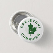 Kanadische pakistanische Wurzeln Button (Vorne & Hinten)
