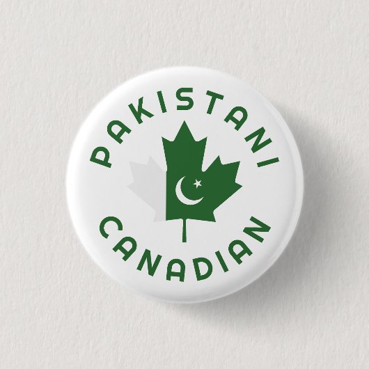 Kanadische pakistanische Wurzeln Button (Vorderseite)